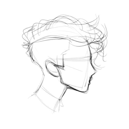 Anime Male Hair Drawing Boy Hair Drawing Side View Kumpulan soal Pelajaran 5