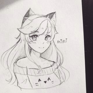 Anime Oc Drawings My Oc Mimi Kawaii Oc Manga Anime Art Ocs Traditional