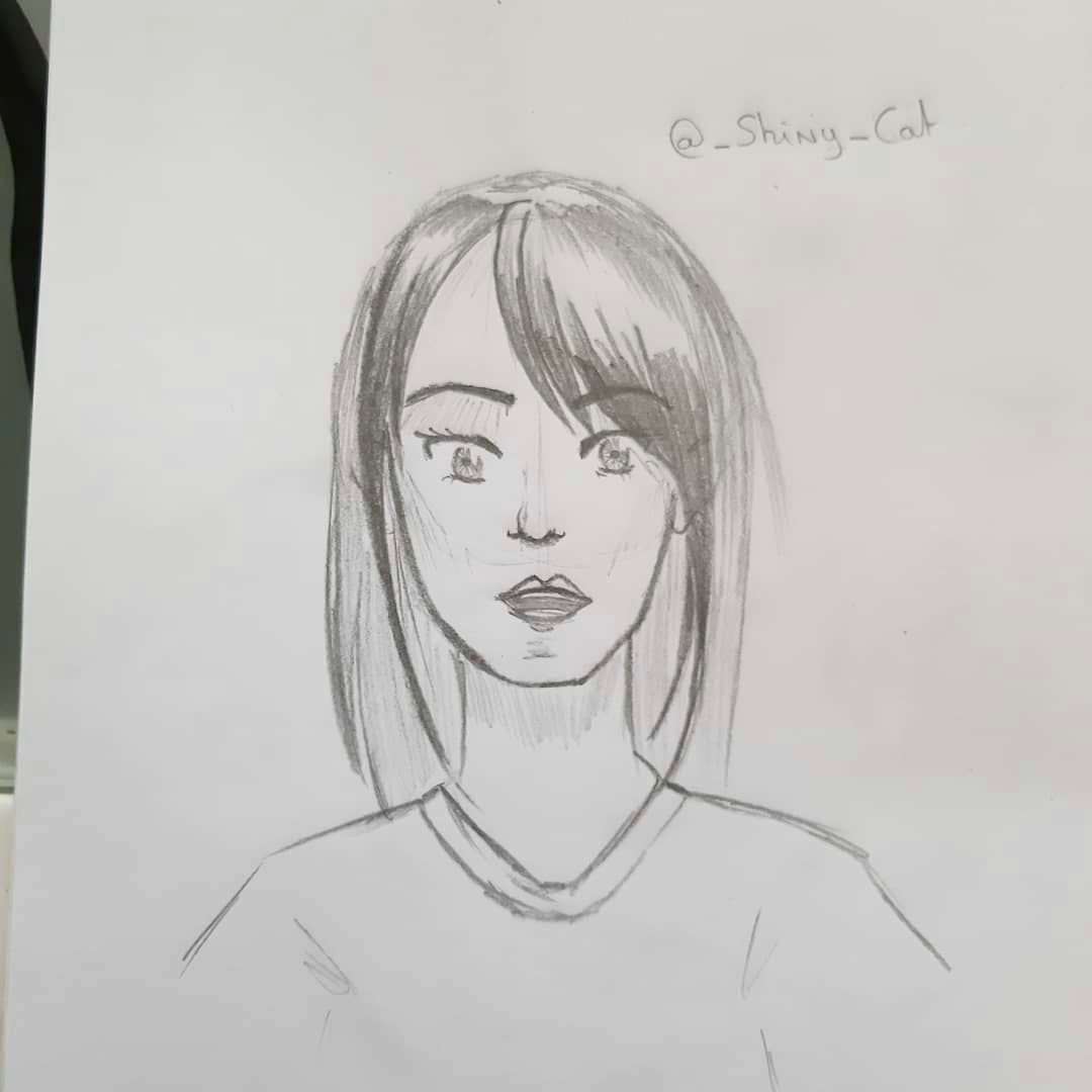 Anime Portrait Drawing Petit Croquis Fait Rapidement 3 Dessin