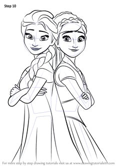 Anna Frozen Drawing Easy Step by Step 13 Best Cartoon Draw Images How to Draw Elsa Cartoon