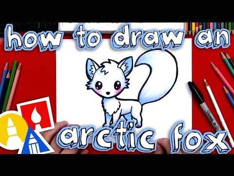Arctic Fox Drawing Easy How to Draw An Arctic Fox Youtube