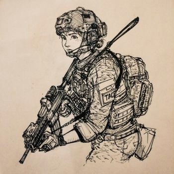 Army Drawing Easy Inktober 1 by Thomchen114 Military Drawings Military Art