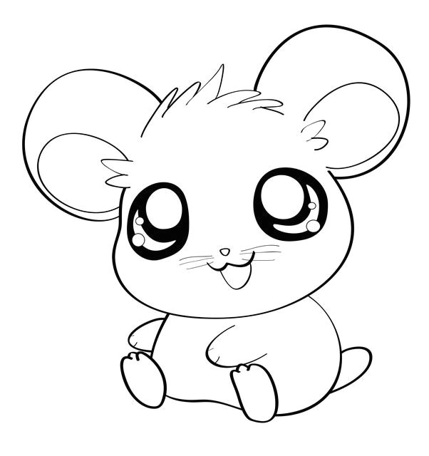 Baby Animal Drawings Easy Draw An Anime Hamster Cute Easy Animal Drawings Cute Easy