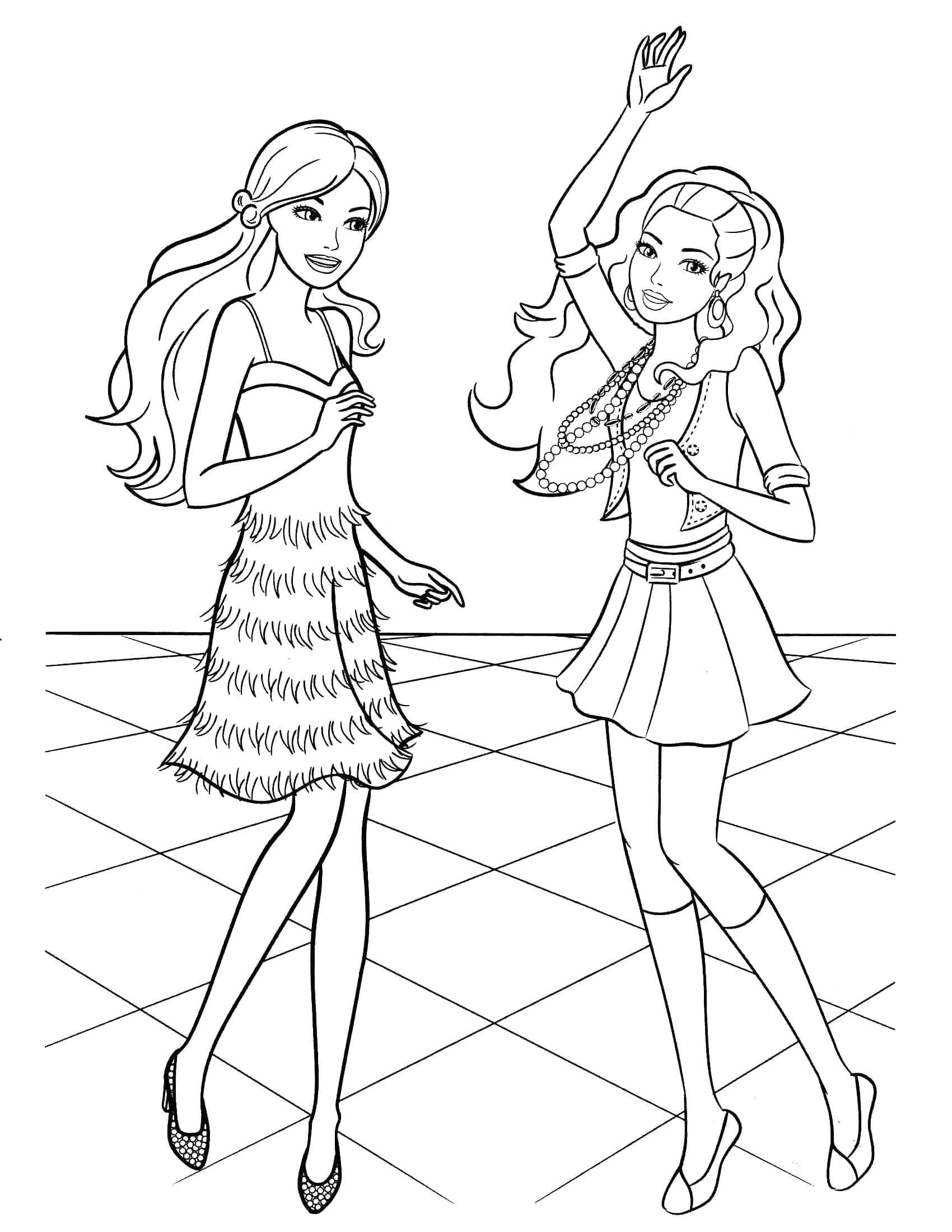 Barbie Girl Drawing Easy New Barbie Coloring Pages