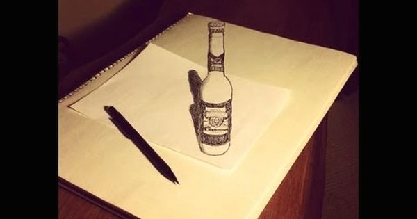 Beer Drawing Easy Tutorial How to Make 3d Anamorphic Drawings the Easy Way