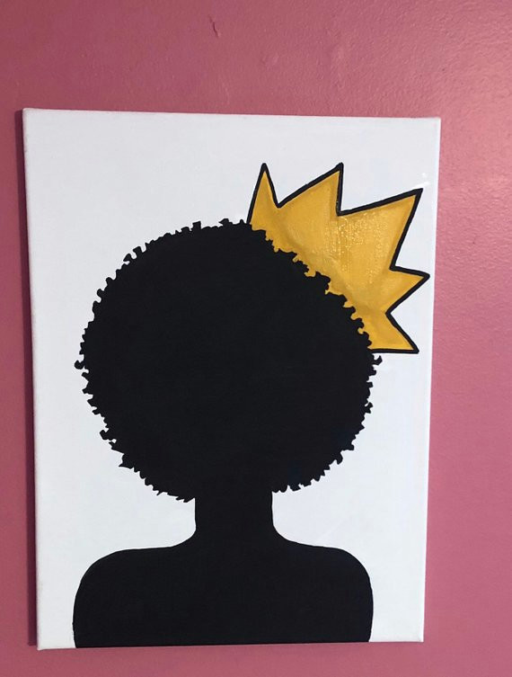Black Girl Drawing Wallpaper African American Woman Natural Hair Painting Black Art