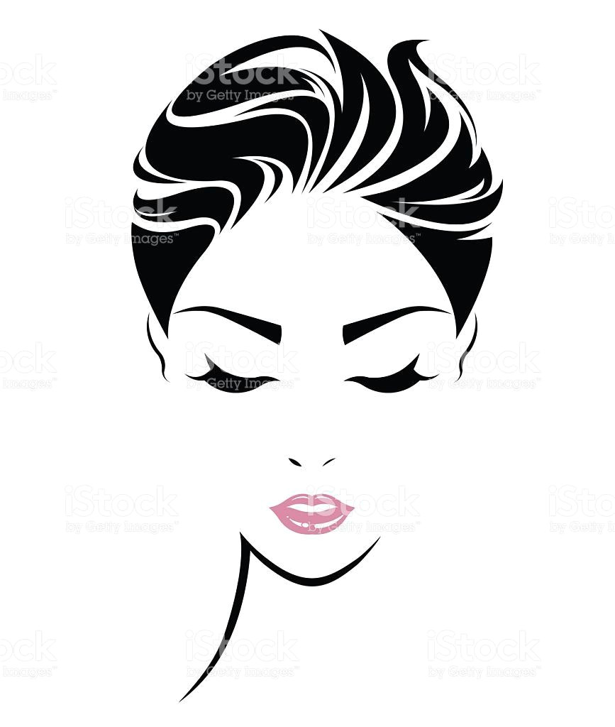 Black Girl Face Drawing Image associee Female Face Drawing Woman Face Short Hair