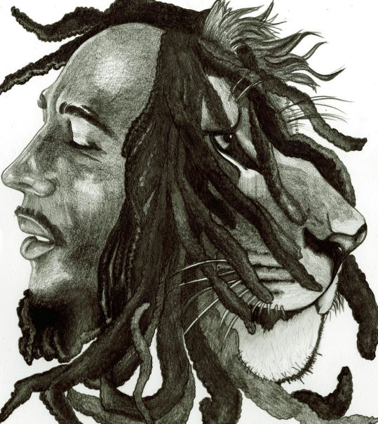 Bob Marley Drawing Easy 49 Bob Marley and Lion Wallpaper On Wallpapersafari