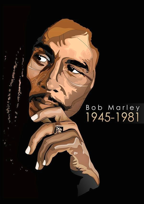 Bob Marley Drawing Easy Bob Marley King Of Reggae Bob Marley Painting Bob