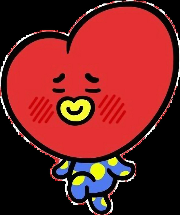 Bt21 Drawing Easy Bt21 Tata Sticker by Davinia In 2020 Wall Drawing Jimin