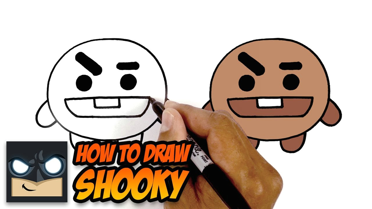 Bt21 Drawing Easy How to Draw Bt21 Shooky