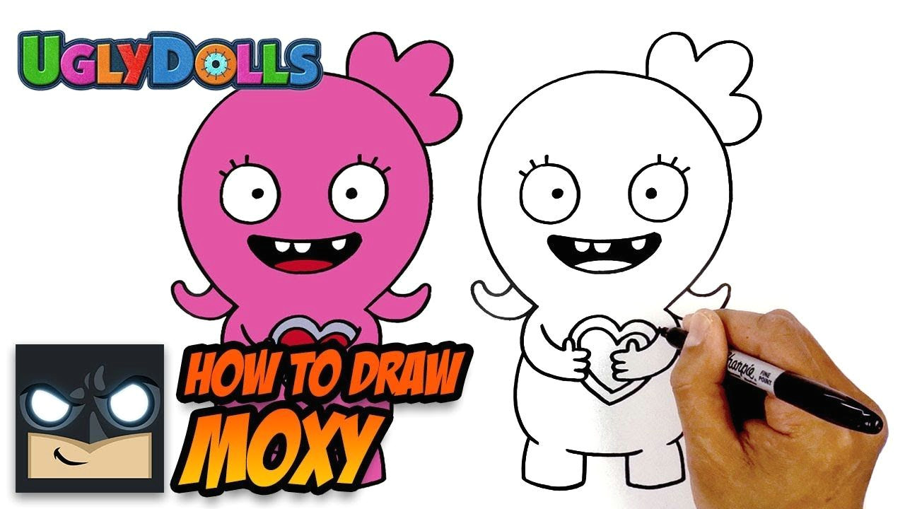 Bt21 Drawing Easy How to Draw Moxy Uglydolls Step by Step Tutorial for