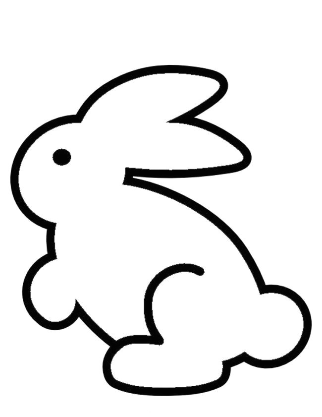 Bunny Easy Drawing 222 Views Easter Bunny Colouring Bunny Coloring Pages