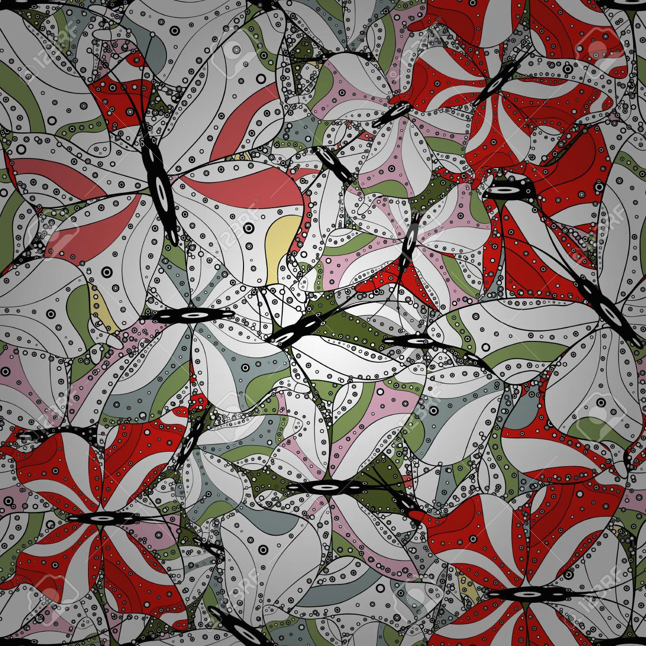 Butterfly Drawings with Color Easy In Simple Style Tropical butterfly Seamless Pattern In White