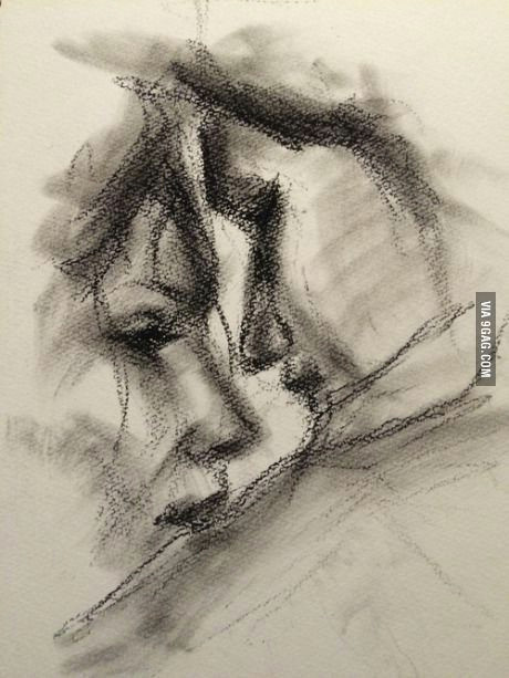 Charcoal Drawing Anime Saw It by Chance Amazing Sketch Art Sketches Abstract