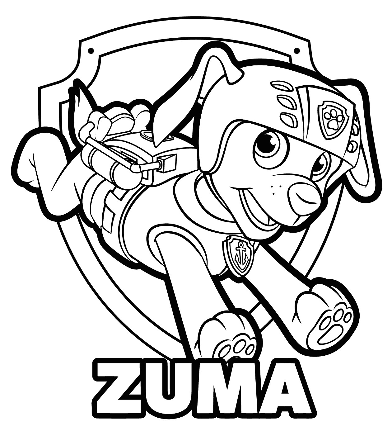 Chase Paw Patrol Easy Drawing Paw Patrol Coloring Pages Nyomtathata Sza Neza K Gyerek Es