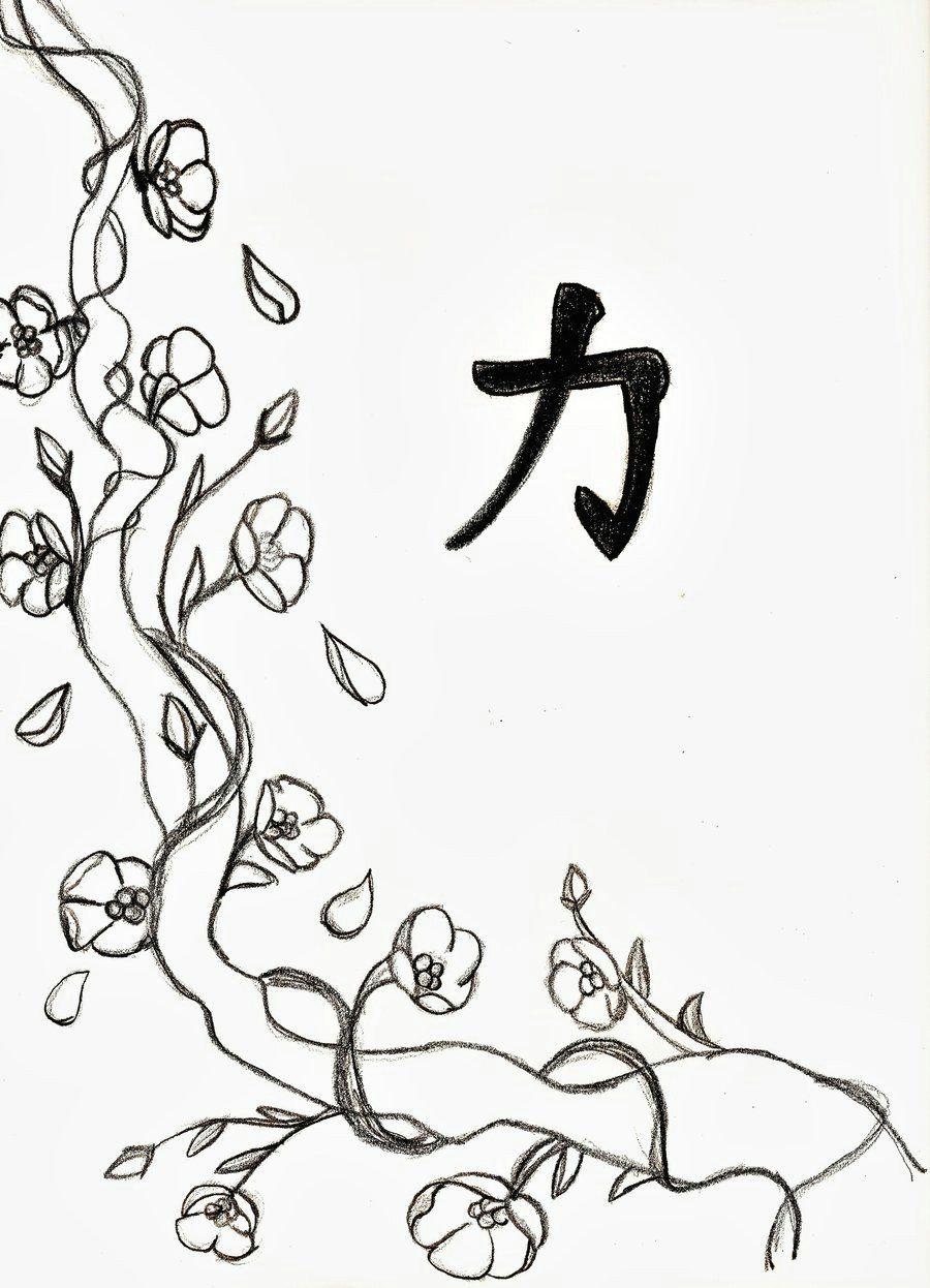 Cherry Drawing Easy Cherry Blossom Line Drawing Cherry Blossom Drawing Tree