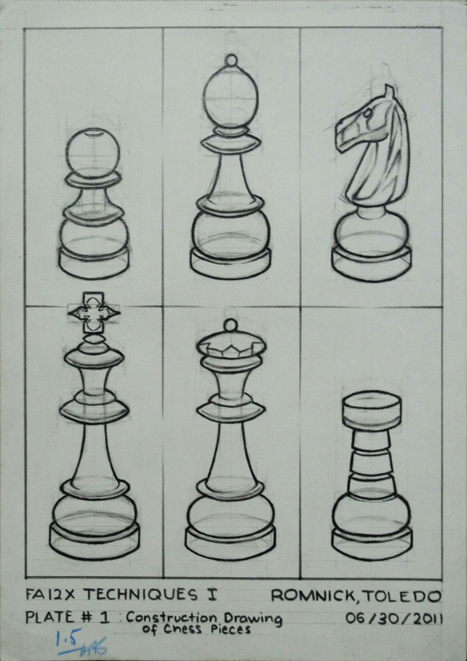 Chess Pieces Drawing Easy Techniques I by Romnick toledo On Dropr Chess Pieces
