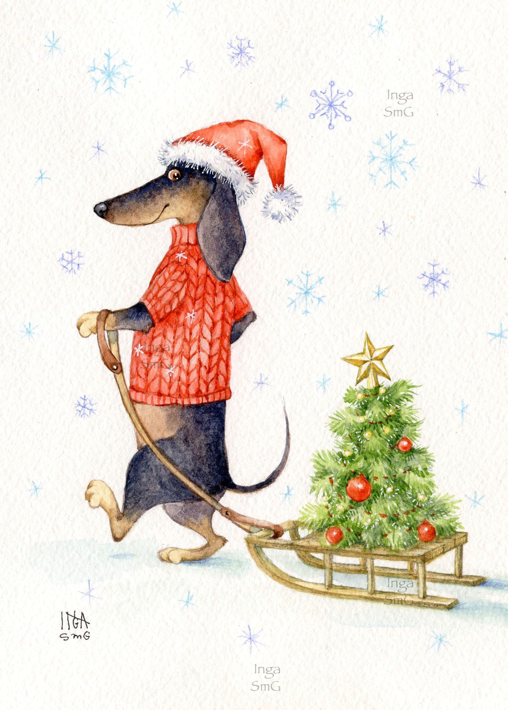 Christmas Animal Drawings Pin by Sherry Neal On Christmas Cards Christmas Animals