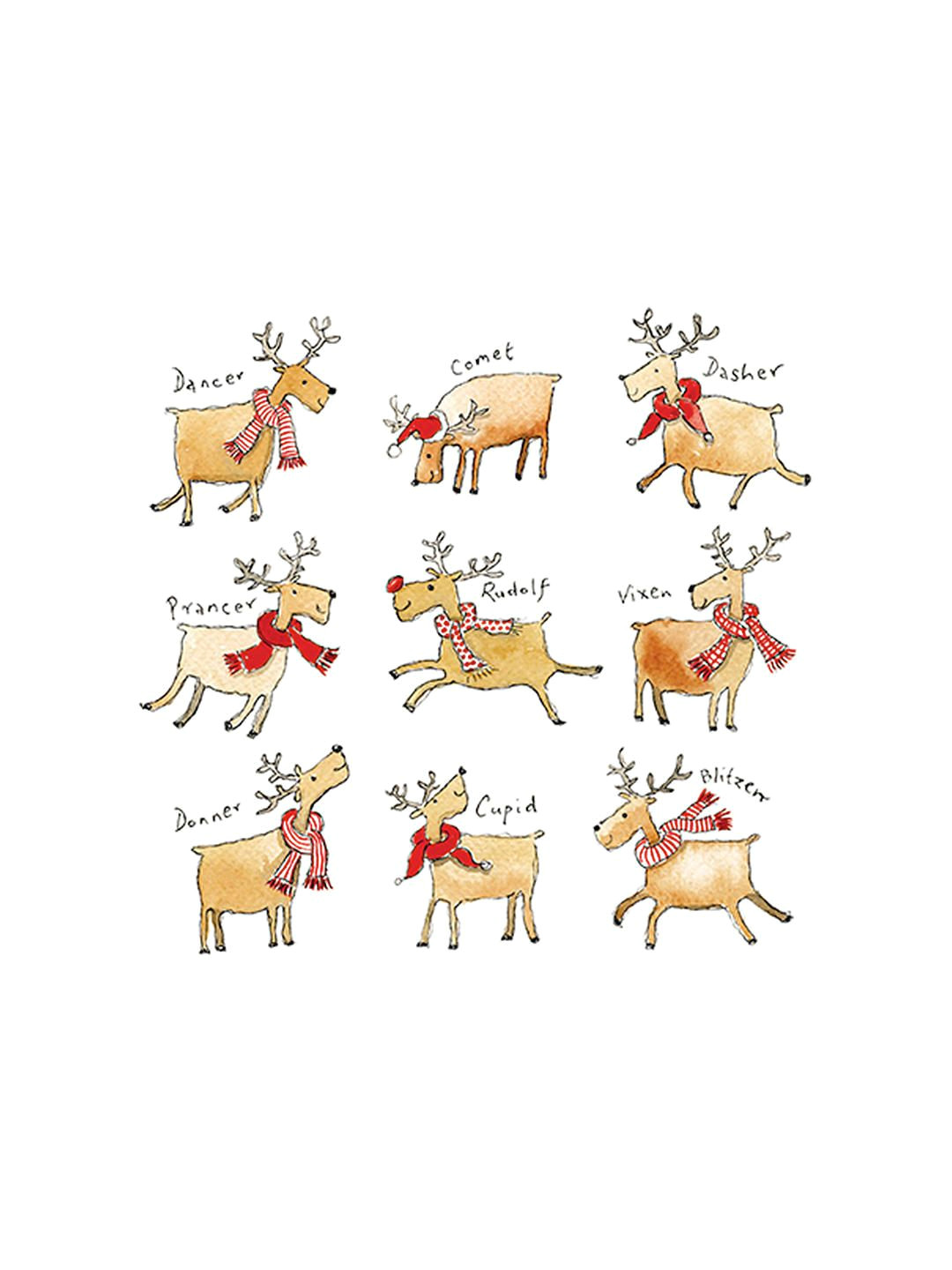 Christmas Animal Drawings the Almanac Gallery Rudolph S Gallery Christmas Cards Pack