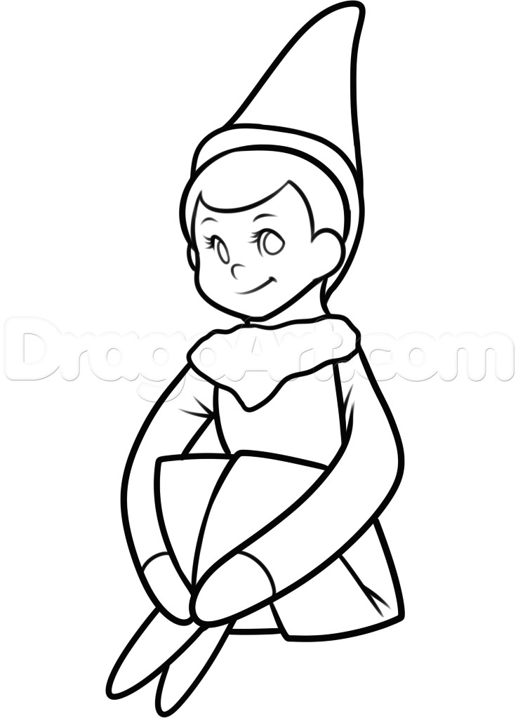 Christmas Girl Elf Drawing Elf Drawing Free Download Best Elf Drawing On Clipartmag Com