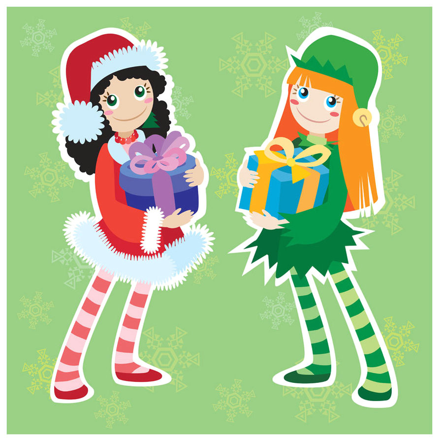 Christmas Girl Elf Drawing Xmas Stuff for Christmas Girl Elves Clip Art Library