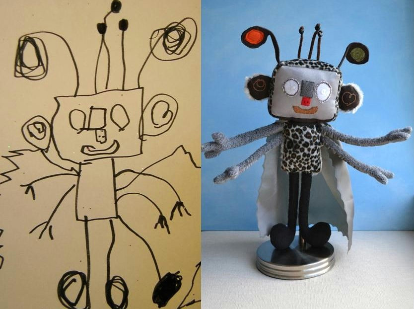 Company that Makes Drawings Into Stuffed Animals Children S Drawings Come to Life as Delightfully Weird toys