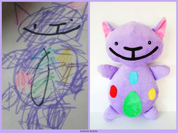 Company that Makes Drawings Into Stuffed Animals Custom Plush From Art Drawing or Design Most Unique by