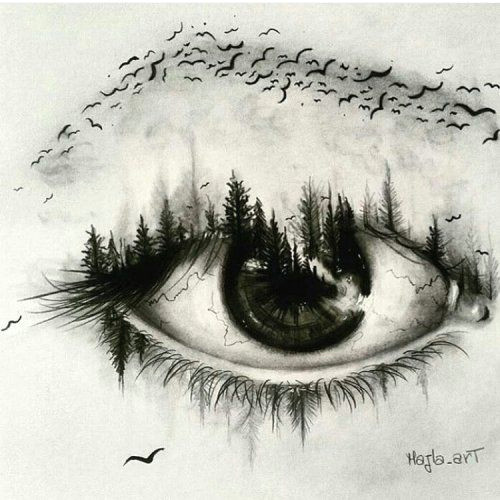 Creative Beginners Drawing Ideas Surrealistic Eye by Majla Art Check Out their Instagram