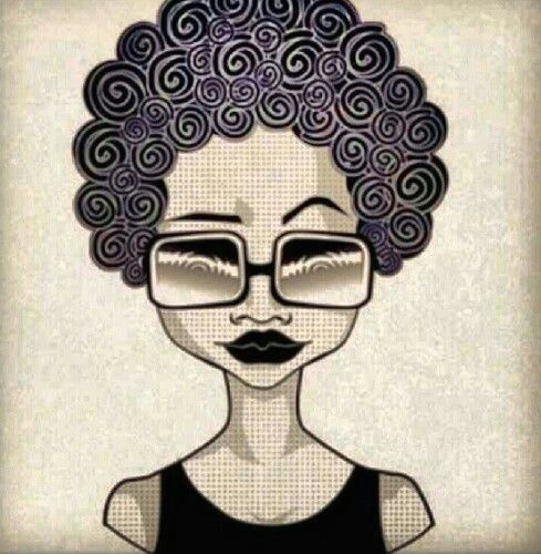 Curly Hair Afro Black Girl Drawing Natural Hair Art Afro Art Natural Hair Styles Natural