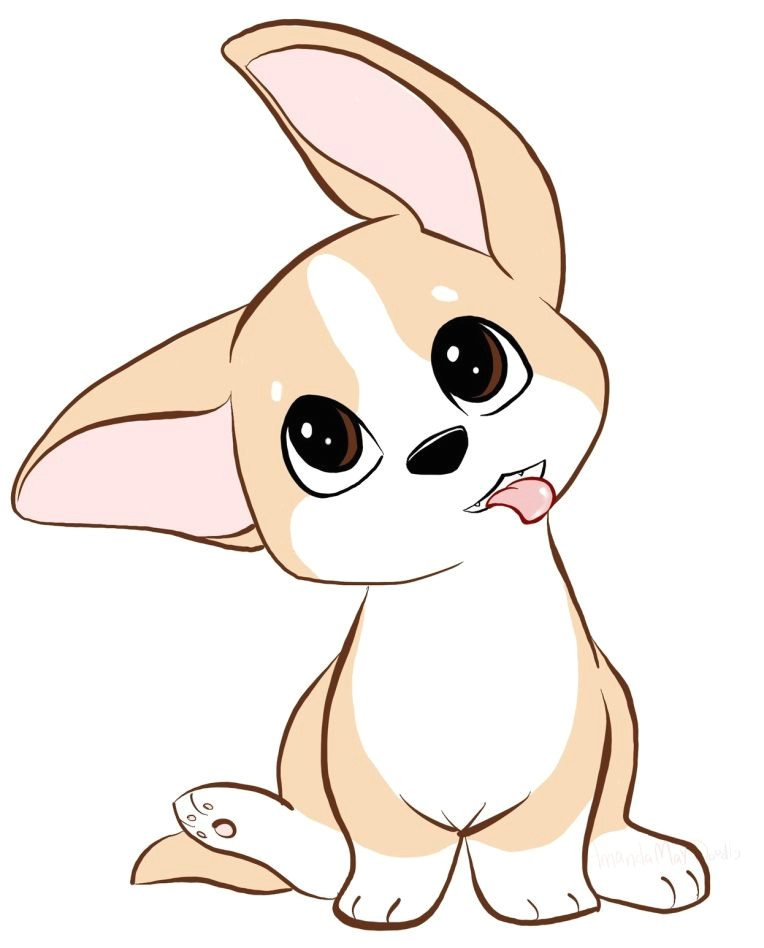 Cute Animal Drawings Wallpaper Corgi Illustration In 2019 Cute Drawings Cute Disney