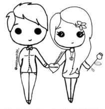 Cute Bff Drawings Easy Yo Y Mi Novio In 2019 Cute Drawings Chibi Girl Drawings