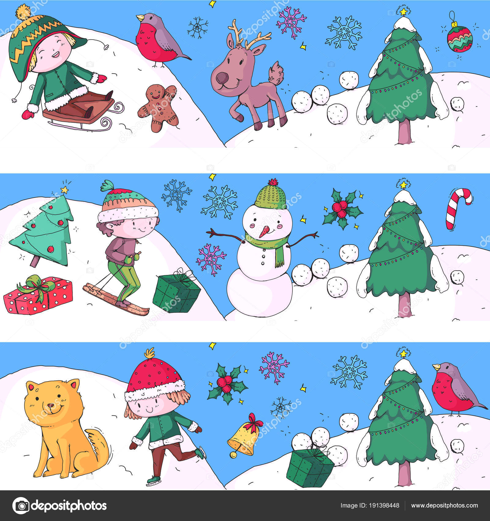 Cute Easy Christmas Drawings for Kids Merry Christmas Celebration with Children Kids Drawing