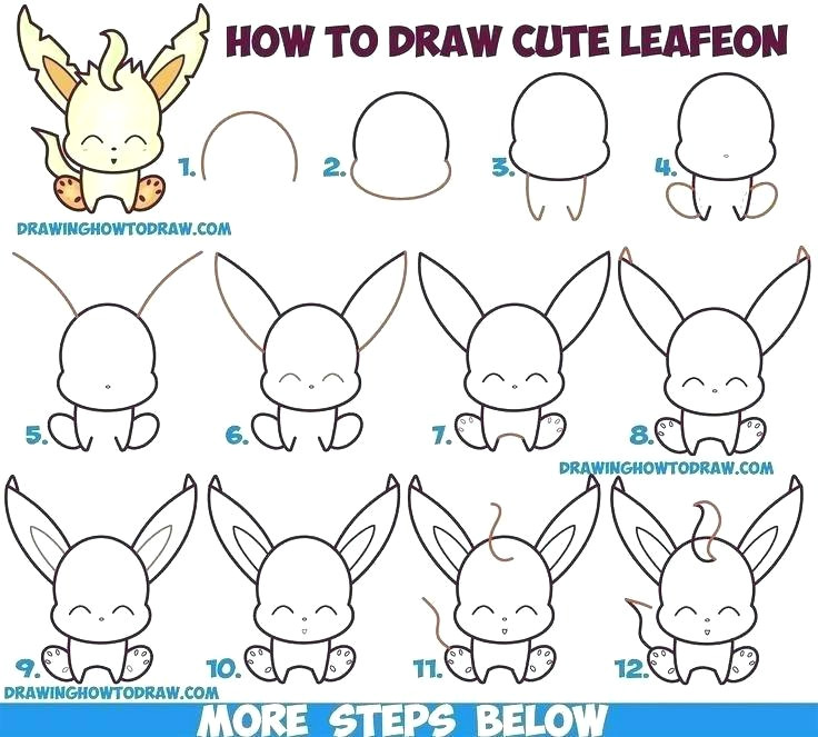 Cute Easy Drawings Step by Step Animals Step by Step Cartoon Drawing Sentarte Com Co