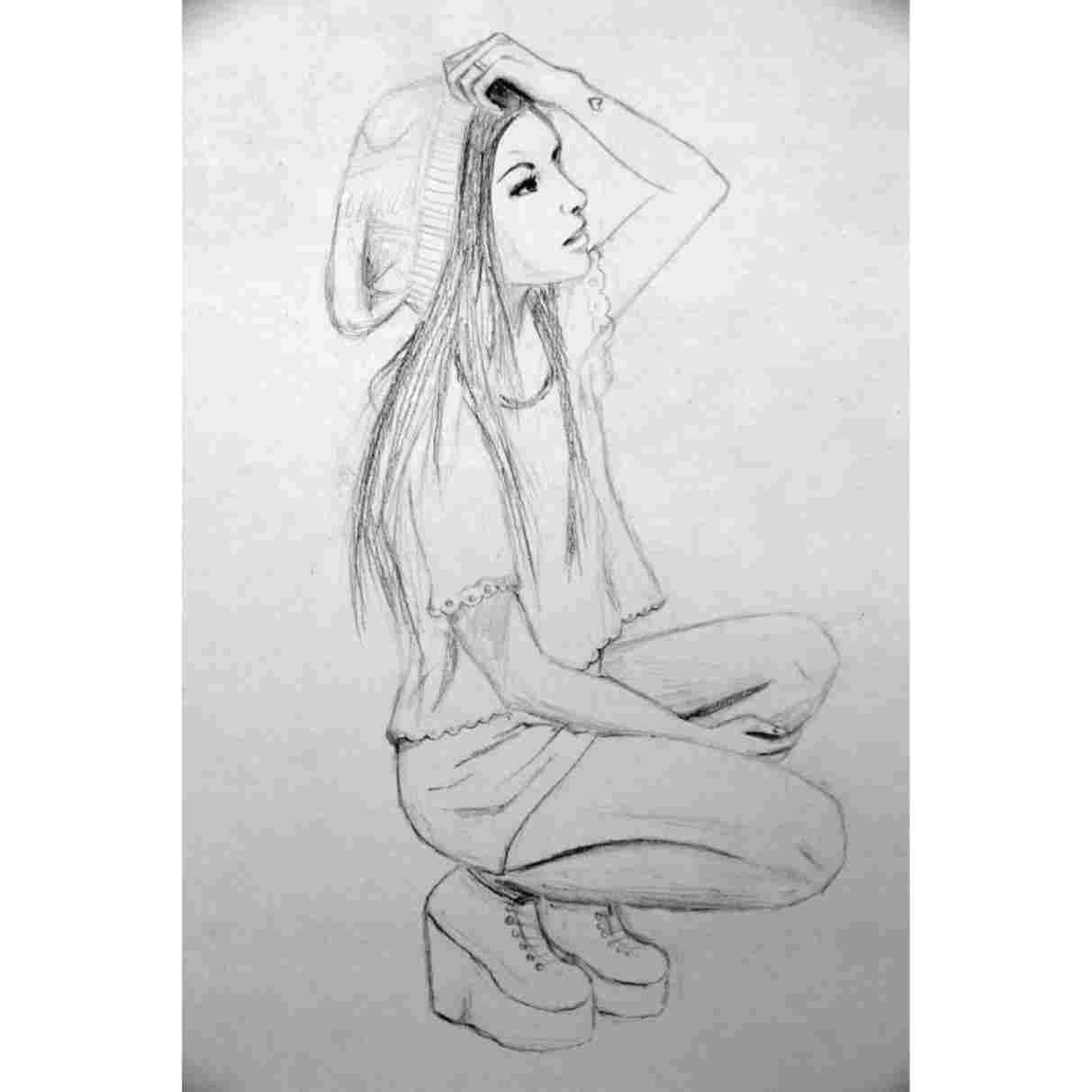 Cute Easy Girl Drawing Cute Drawings for Teens Od Zuzia Na W Pinterest Art I