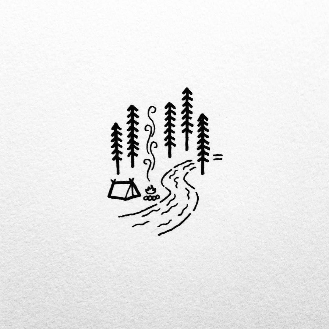 Cute Easy Little Drawings A River Runs Through It Wild Lines Doodle Art Drawings