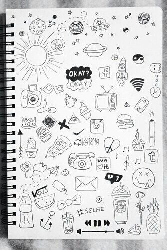 Cute Easy Little Drawings Doodle Dibujitos In 2019 Doodle Art Notebook Doodles