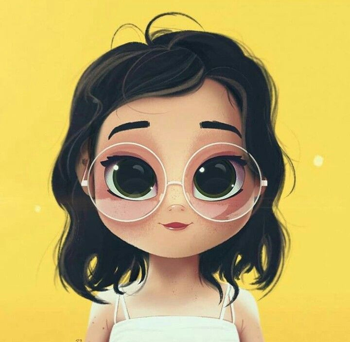 Cute Girl with Glasses Drawing Pin by Anime Worlda On Girls Art 4 Cute Drawings Cartoon