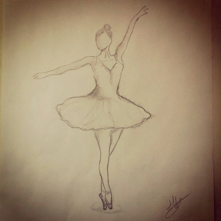 Dance Drawing Easy Ballerina Easy Pencil Drawing Easy Drawings Drawings