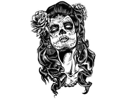 Dead Girl Drawing 55 Ideas Tattoo Sleeve Girl Color Day Of the Dead Tattoo