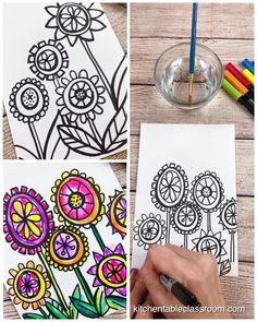 Directed Drawing Ideas 773 Best Flower Drawings Images Drawings Flower Doodles
