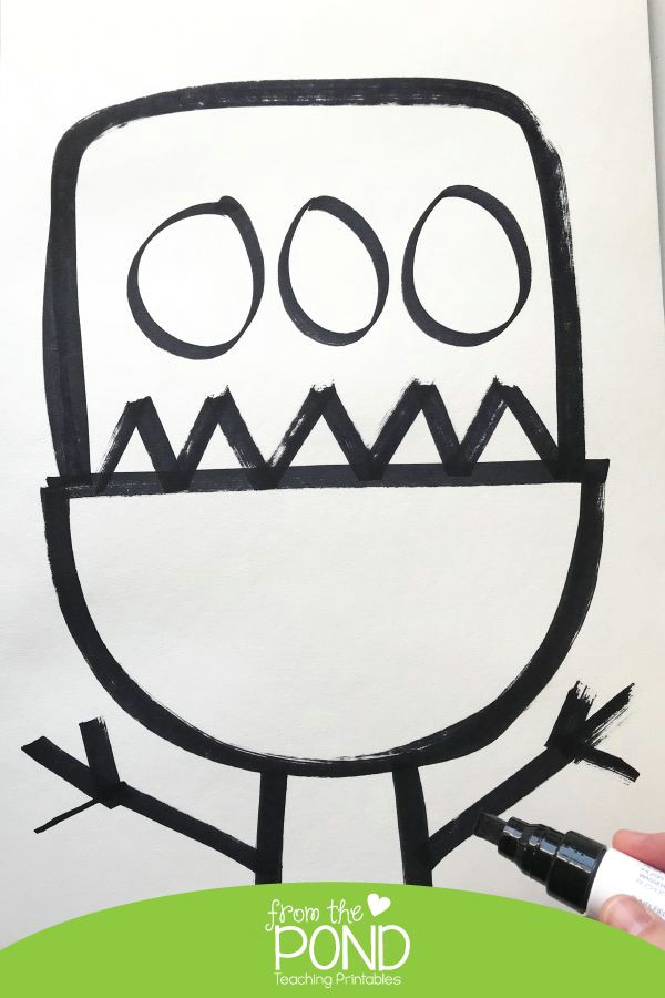 Directed Drawing Ideas Funny Monster Directed Drawing Directed Drawing Funny