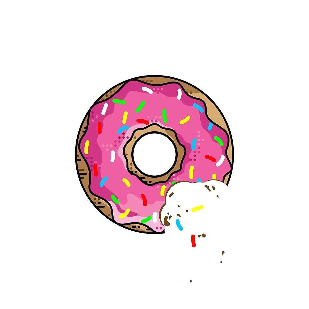 Donut Drawing Easy Repost Almigor Design Illustration Draw Sketch