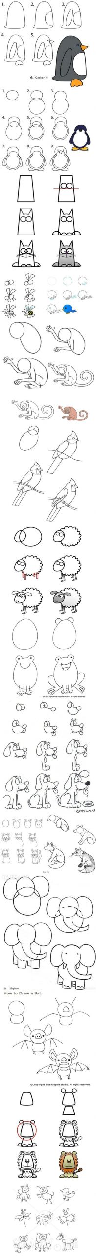 Draw 50 Animals Cool Thing to Draw 50 Cool and Easy Things to Draw when