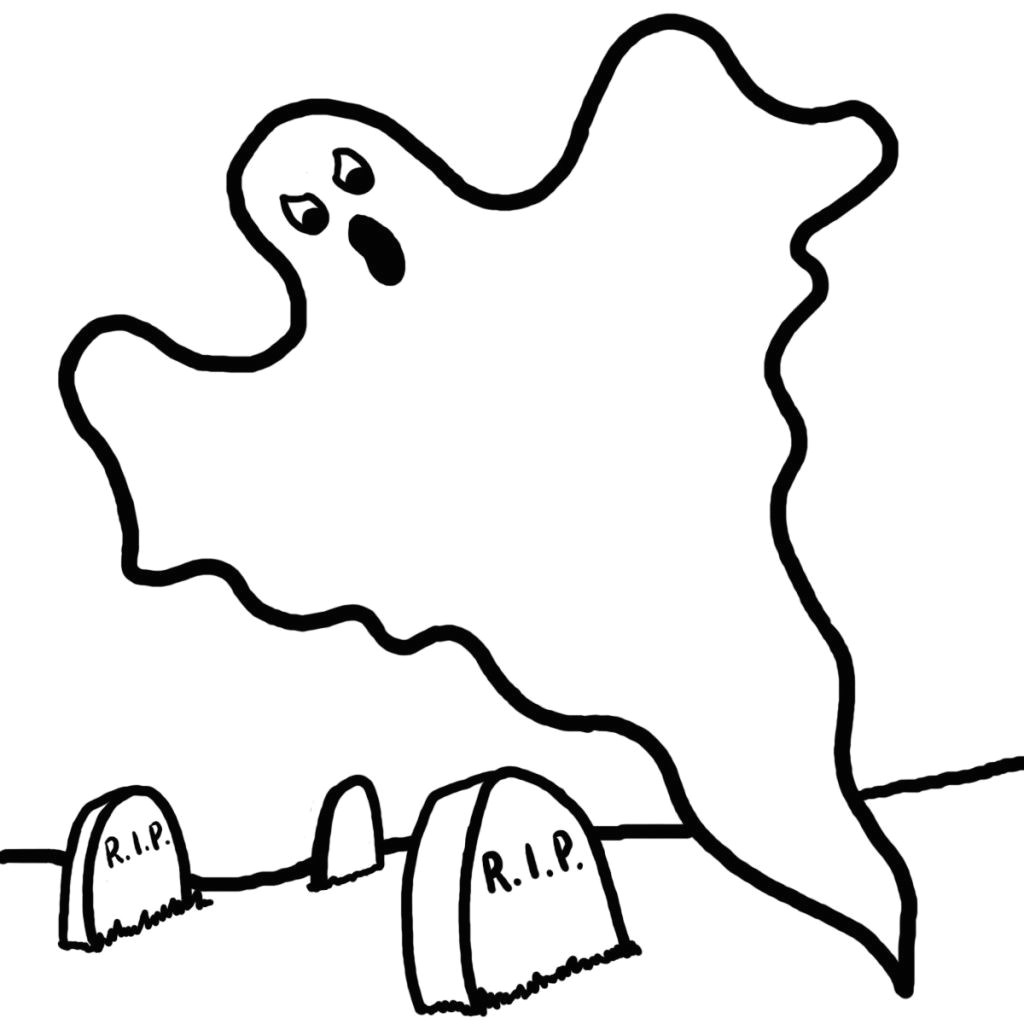 Draw A Ghost Easy Free Printable Ghost Coloring Pages for Kids Halloween