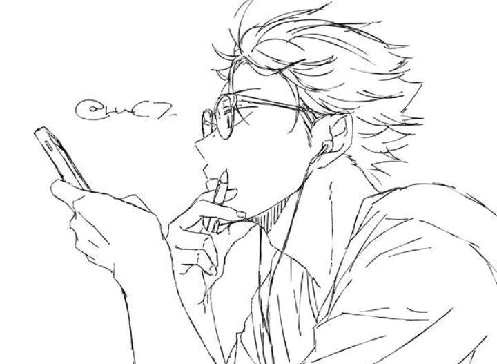 Draw Anime Glasses Haikyuu Oikawa with Glasses A Haikyuu Anime Und