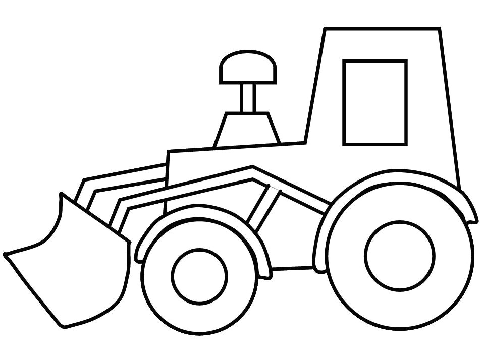 Draw Easy Tractor Pin by Frankie Lucas On Quilting Easy Coloring Pages