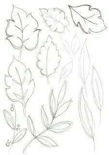 Draw Leaves Easy Leaves In 2020 Floral Drawing Leaf Drawing Plant Drawing
