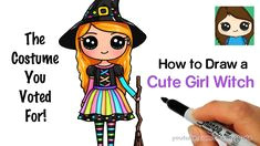 Draw so Cute Halloween Girl 75 Best Draw so Cute Images Cute Drawings Kawaii Drawings