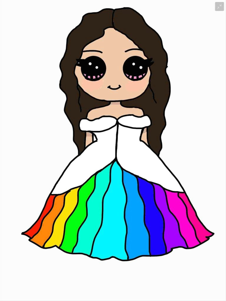 Draw so Cute How to Draw A Girl Dress for A Pinterest Rainbows Rhpinterestcomau Pin Od Zuzia
